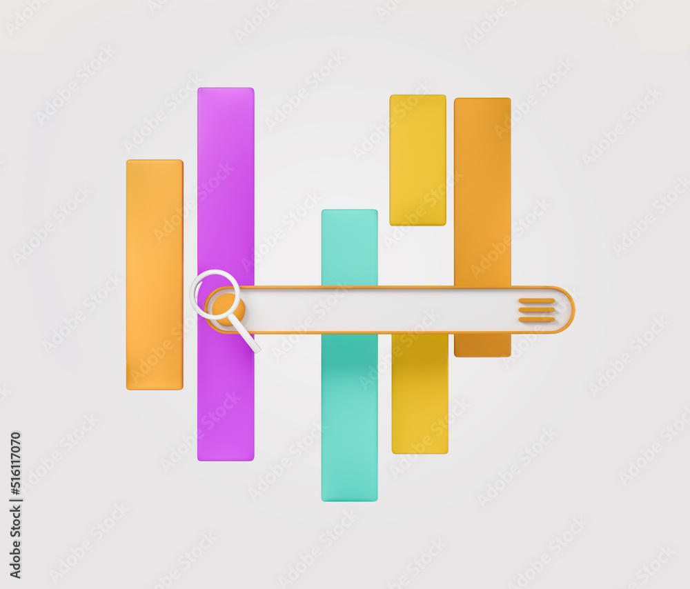 Poster search engine optimization, web design element on light background