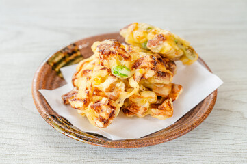 ちくわとコーンと枝豆の天ぷら