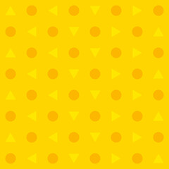 Triangle and circle abstract background, seamless geometric pattern, print retro vector illustration