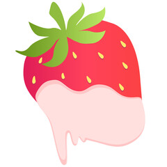Sweet strawberry product vecctor
