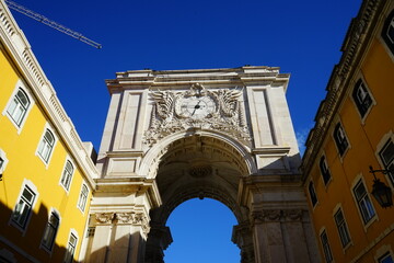 Fototapeta na wymiar Arco de Rua Augusta in Lisbon, Portugal