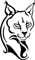 Lynx - Wild Animals - Logo Animal Vector, Animal Silhouette Stencil