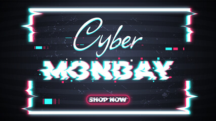 Sale cyber monday template design, Big sale special up to 70% off. Super Sale, end of season special offer banner.
