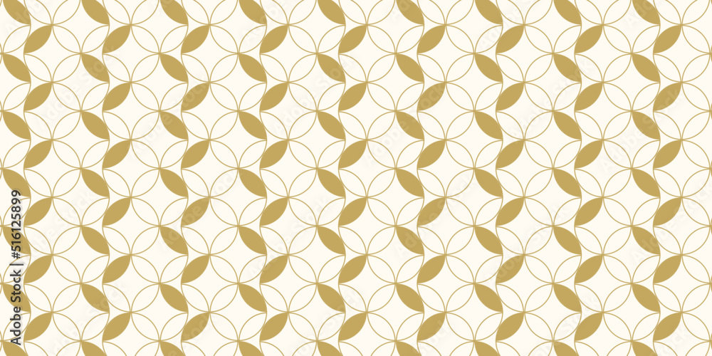 Poster background pattern seamless floral abstract background gold luxury color and line. geometric line ve