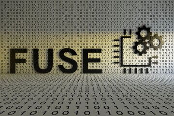 FUSE concept text sunlight 3D illustration