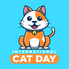 Vector illustration of international cat's day