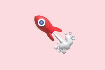 Illustration concept of soaring to success in business, stock, clip, growth.