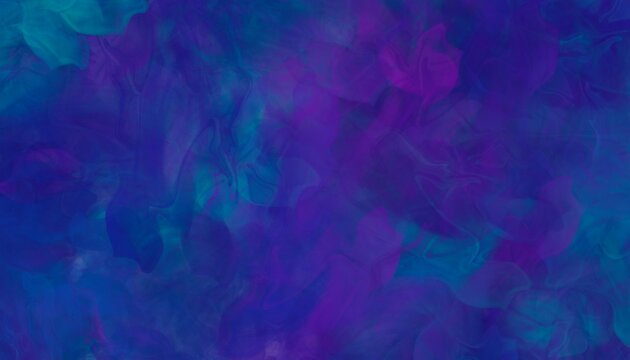 Blue and purple abstract background with hand paint