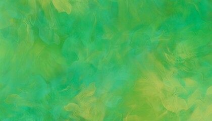 Fototapeta na wymiar Green and yellow abstract watercolor background with space