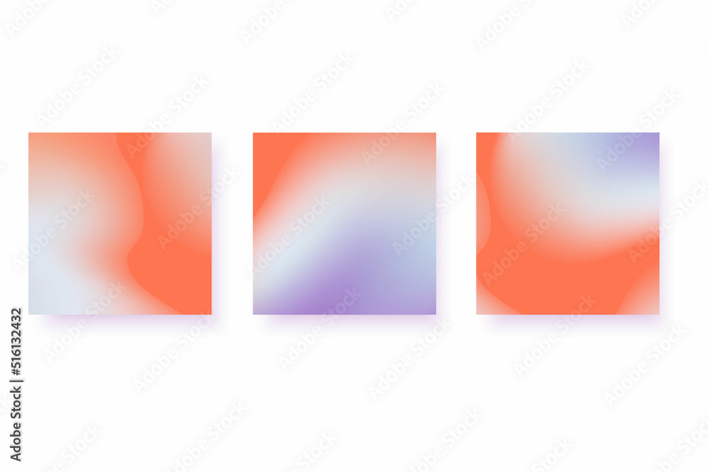 Poster compositions of colored spots. set of minimal poster.modern abstract backgrounds with organic elemen