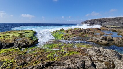 Lanzarote,  wilde Küste im Westen 