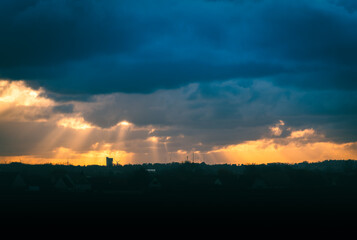 Obraz premium Vue sur les hauteurs de Dieppe