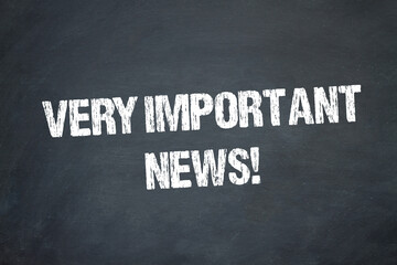 Obraz premium Very Important News!