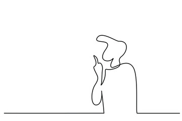 a young man warns with forefinger the rules show a serious