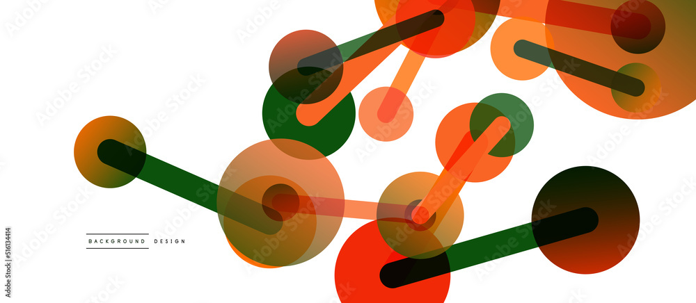 Poster network concept abstract background. dots connection. big data idea. business template for wallpaper