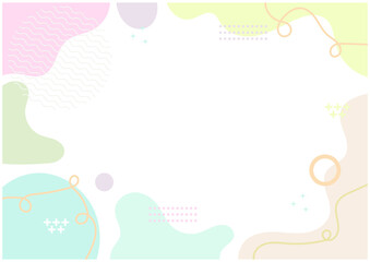aesthetic pastel color hand drawn background