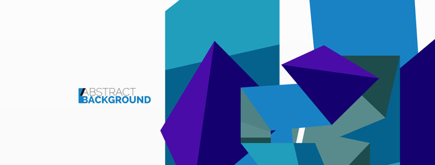 Abstract line and triangle background. Creative geometric abstract backdrop. Business template for wallpaper, banner, background or landing