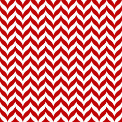 Materiał do szycia White seamless pattern with red chevron. Minimalist and childish design for fabric, textile, wallpaper, bedding, swaddles toys or gender-neutral apparel.