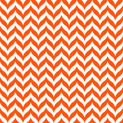 Materiał do szycia White seamless pattern with orange chevron. Minimalist and childish design for fabric, textile, wallpaper, bedding, swaddles toys or gender-neutral apparel.