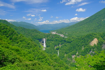 日光　華厳の滝　明智平からの眺め　栃木県