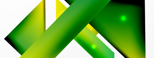 Dynamic 3d geometric abstract background. Triangles and other simple forms composition. Vector Illustration For Wallpaper, Banner, Background, Card, Book Illustration, landing page