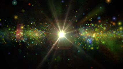 Obraz premium Star explosion in a galaxy of an nebula