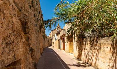 The ancient church of Sant Jaume in Alcudia, Mallorca, Spain
