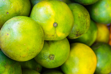 fresh organic sweet lime from farm close up from different angle