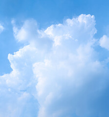 white clouds in clear blue sky
