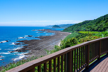 道の駅フェニックス前から日南海岸鬼の洗濯岩（宮崎県）