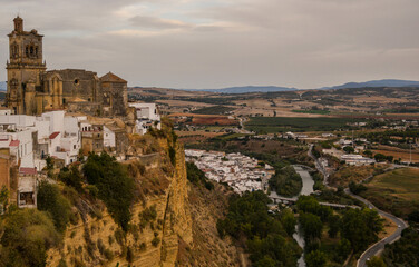 Fototapeta premium General view of Arcos de la Frontera, white town of Cádiz