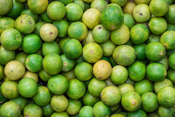 fresh organic lemons from farm close up from different angle