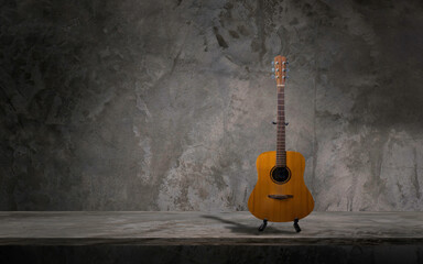 guitar instrument musical retro style. Material Face Wood Solid Spruce, Mahogany Body. Art...