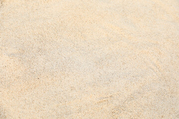 Fototapeta na wymiar Closeup view of beach sand as background