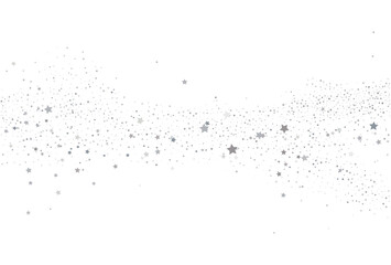 Light silver glitter confetti background. White festive texture.