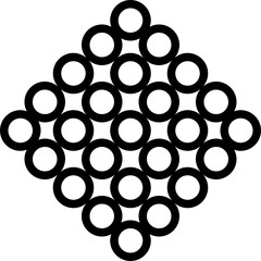 magnetic balls outline icon