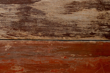 Brown wood background texture with dark tone color