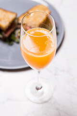 orange juice and breakfast