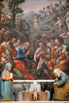 Nativity scene in Basilica di San Martino, Martina Franca, Apulia
