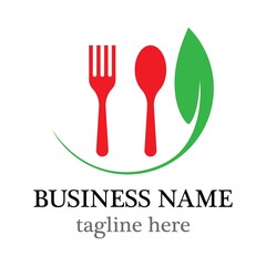 Restaurant logo template vector icon