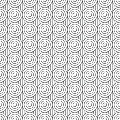 Seamless geometric ornament . Black color thin lines .