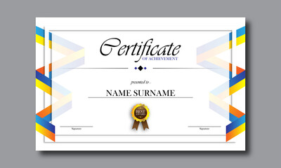 certificate employee template design