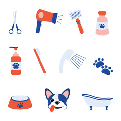 Icons set : Pet, Cat & Dog Object
