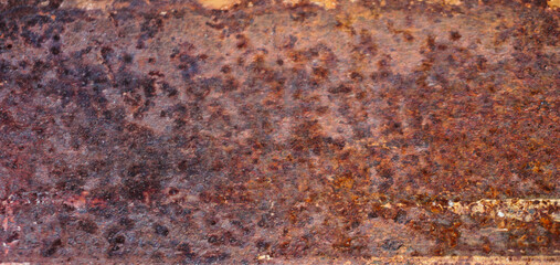 Rusty metal, close-up rust, background wallpaper.