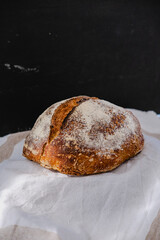 Homemade sourdough and multigrain bread