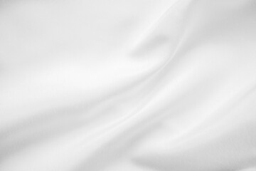 Abstract white fabric with soft wave texture background