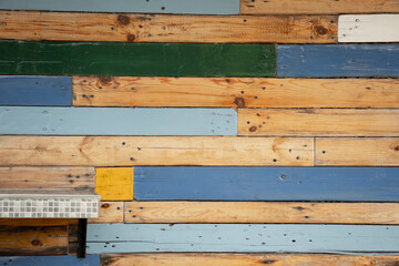 Background and texture of old wooden wall