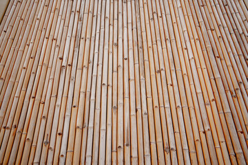 Background and texture of bamboo wall or fence