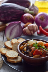 Babaganoush. Pasta tradicional da culinária árabe. 