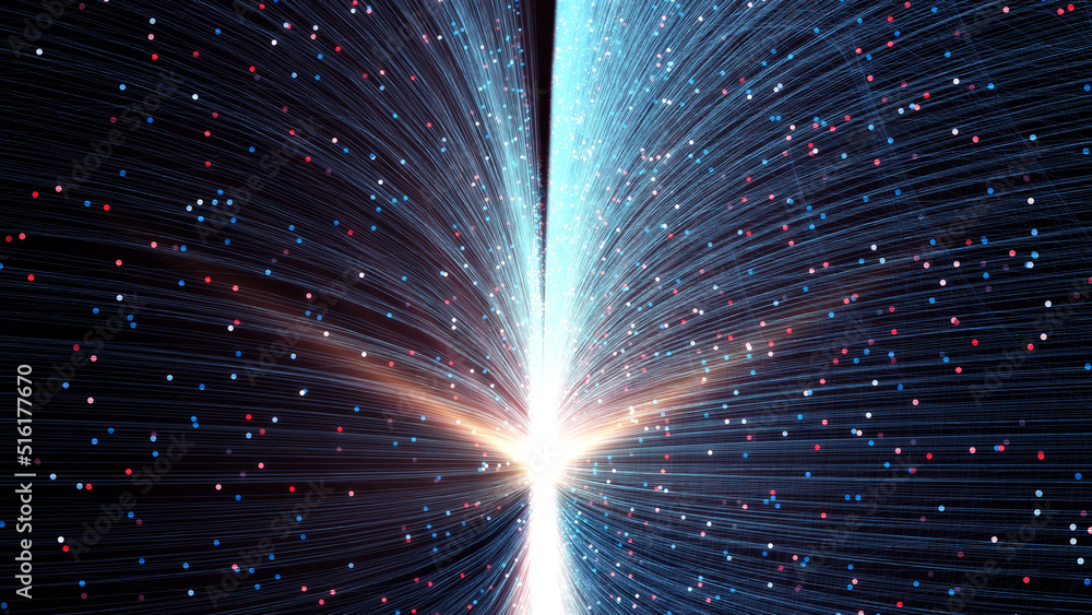 Poster Technology background big data/Technological background data transmission channel. Motion of digital data flow. Transferring of big data. Transfer and storage of data sets. 